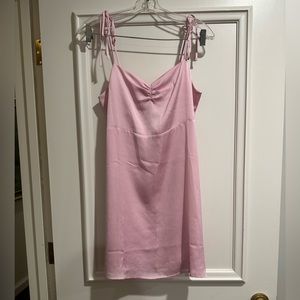 BP Mini Satin Dress in Pink size small